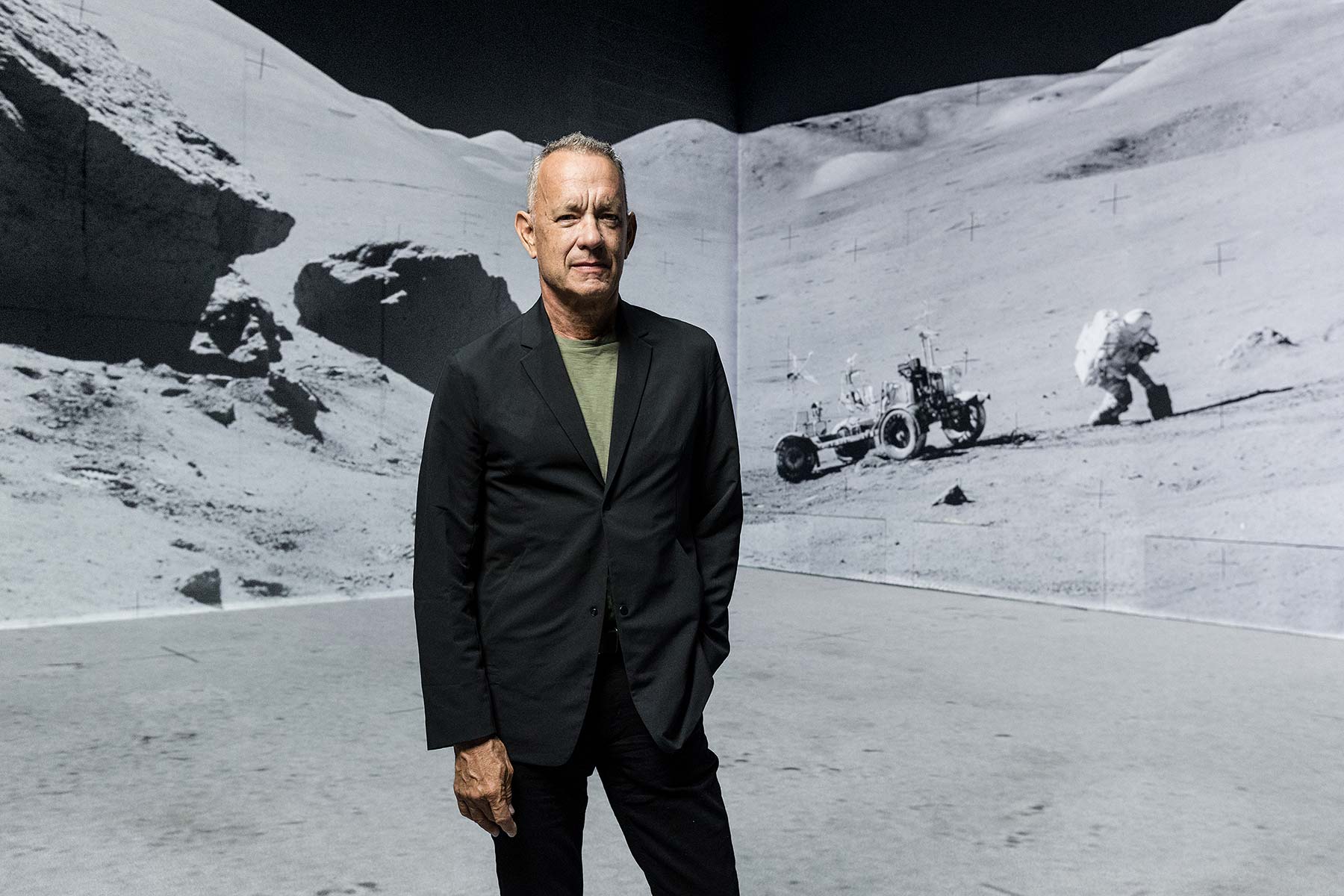 Tom Hanks at the Moonwalkers at Lightroom exhibition